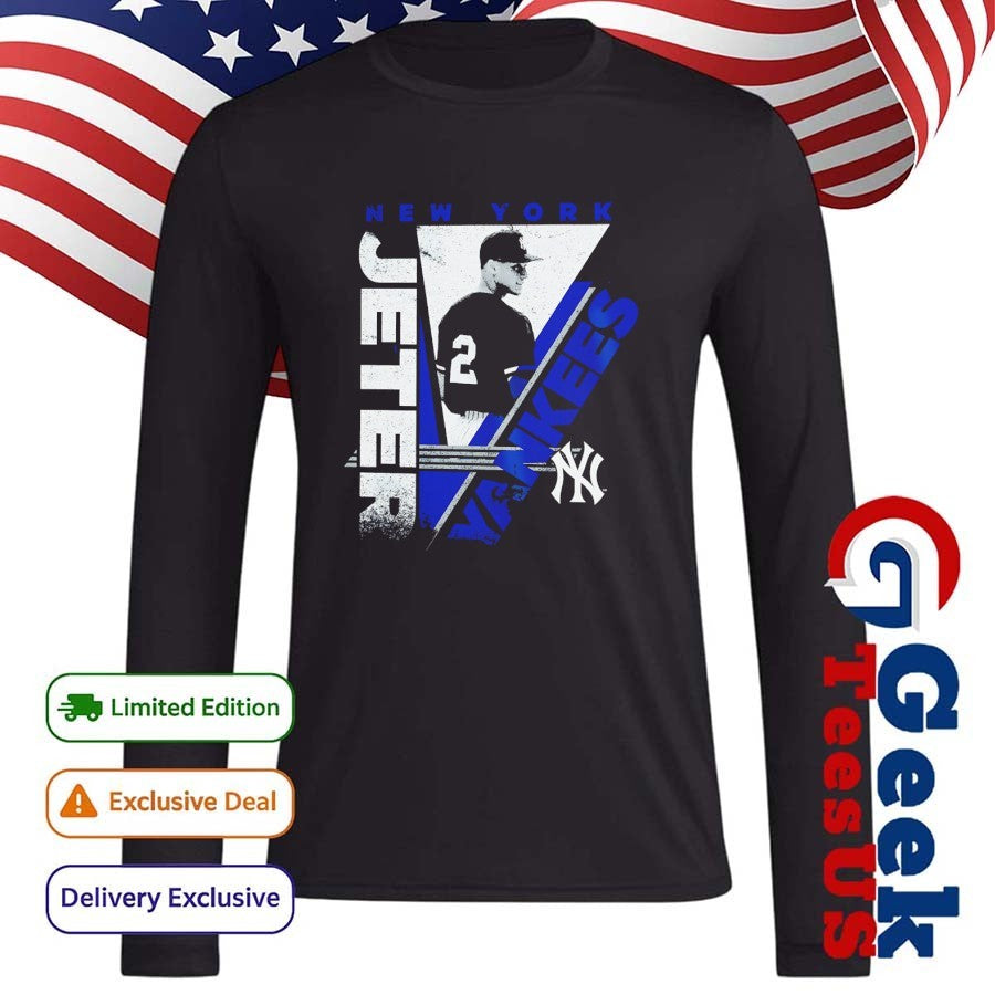 Derek Jeter New York Yankees baseball Black In the Zone Player shirt