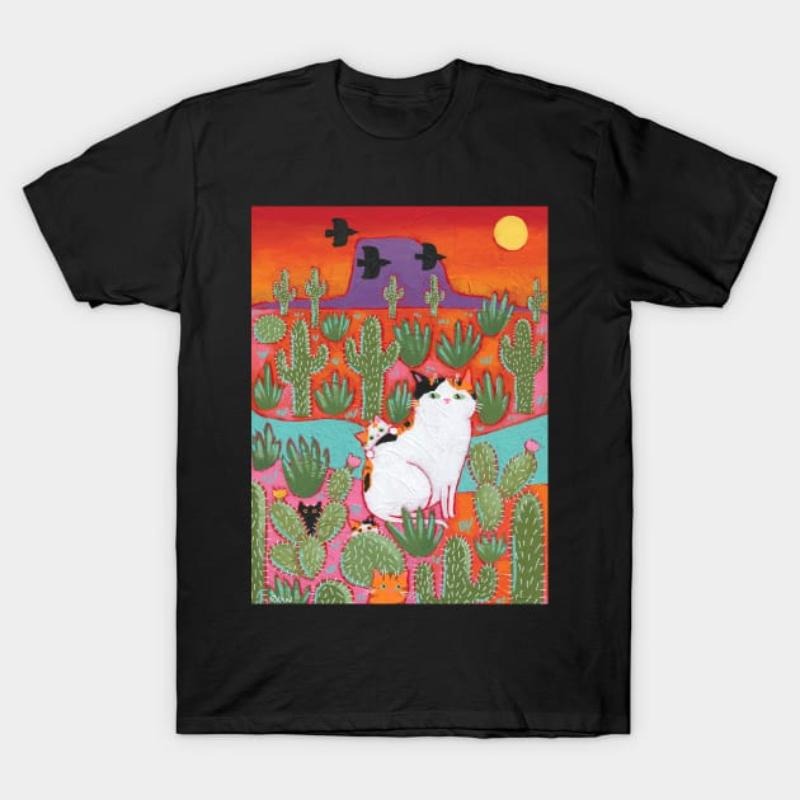 Desert Mom and Kittens T-Shirt Hoodie, Sweatshirt | HypeDripTees.com