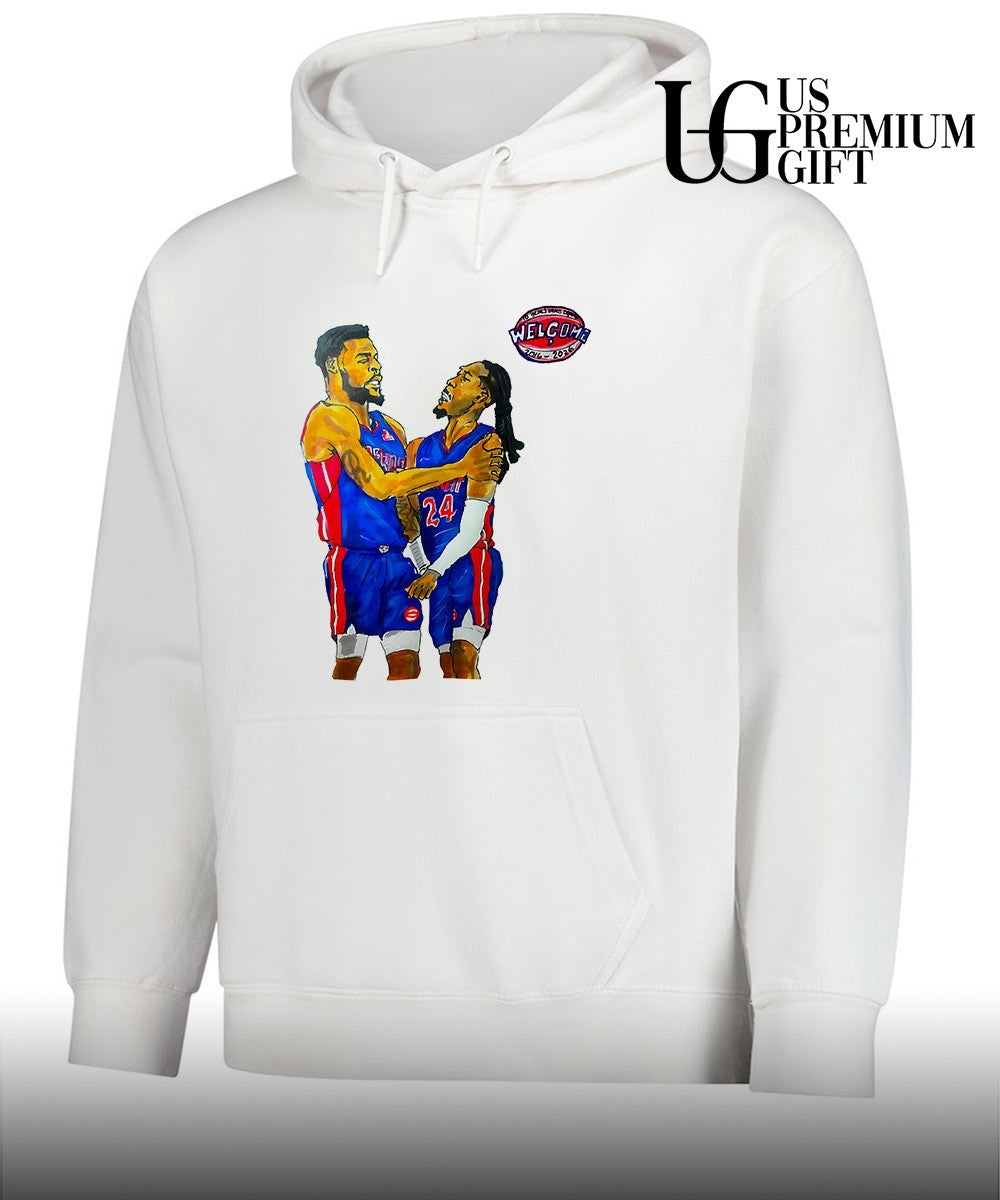 Detroit Dawgs Detroit Pistons Welcome 2016-2026 draw shirt