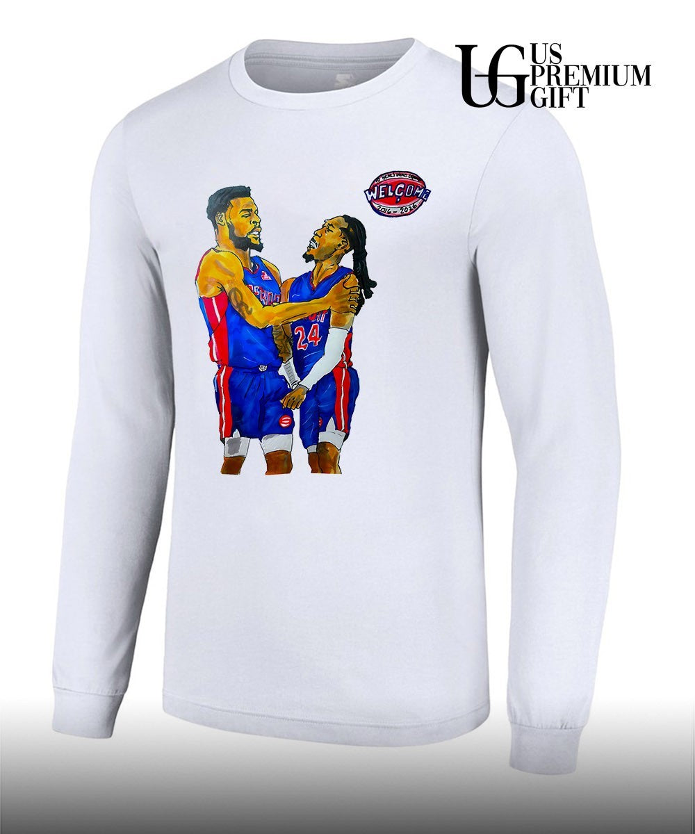 Detroit Dawgs Detroit Pistons Welcome 2016-2026 draw shirt