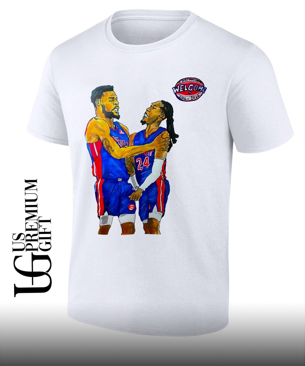 Detroit Dawgs Detroit Pistons Welcome 2016-2026 draw shirt