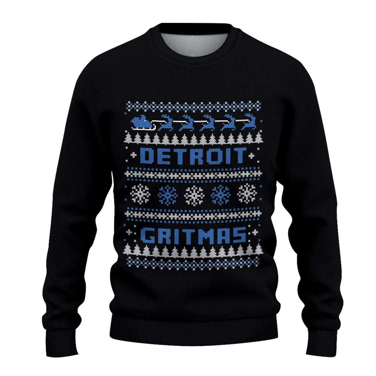 Detroit Lions Gritmas Ugly Christmas Sweater