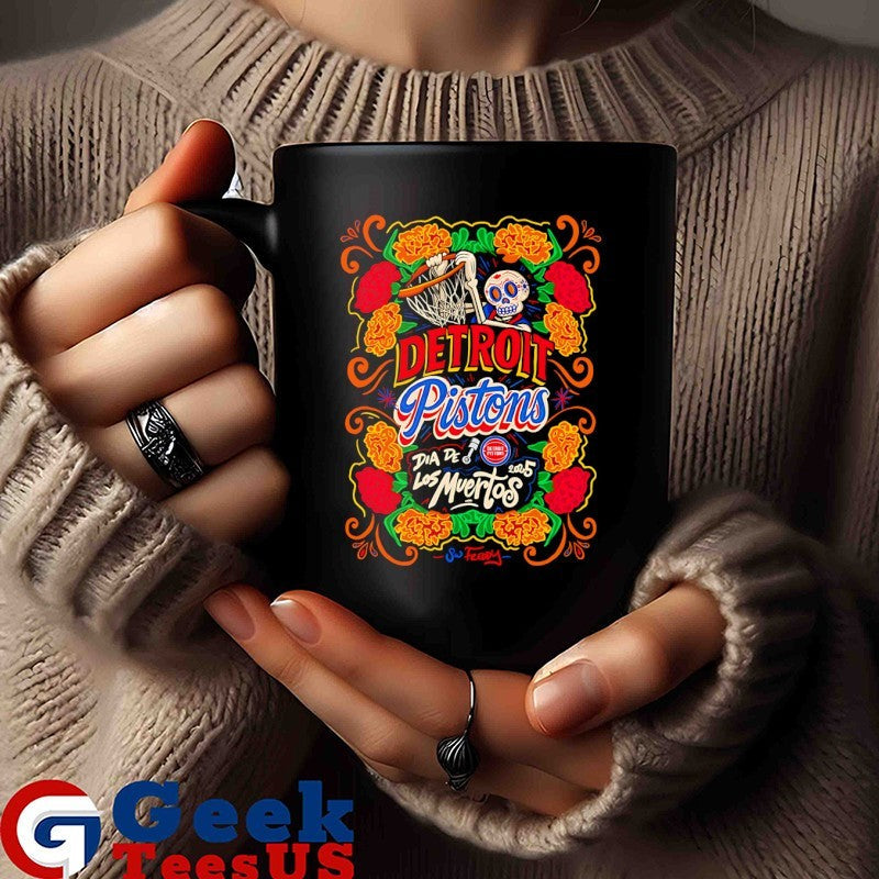 Detroit Pistons NBA Dia de los Muertos 2025 shirt