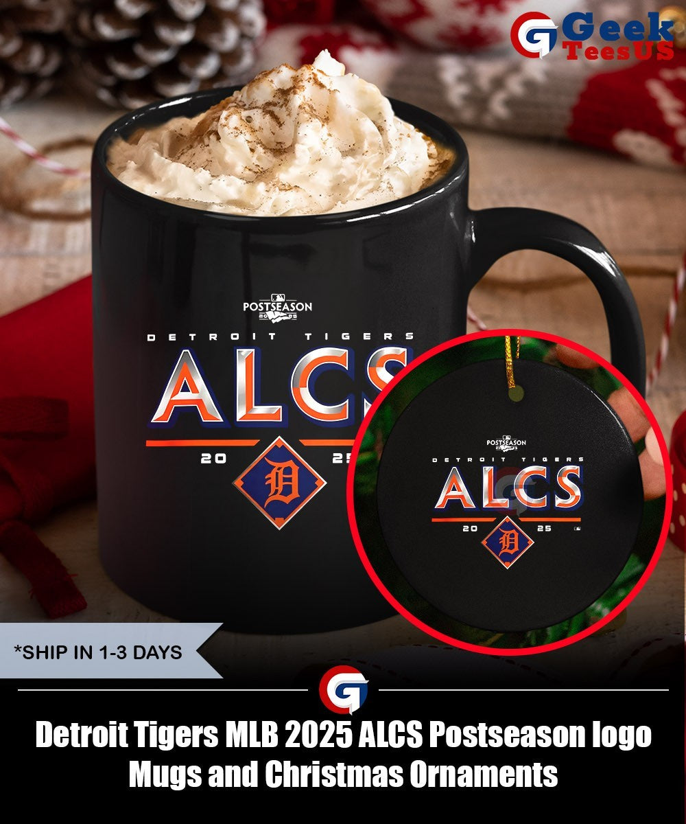 Detroit Tigers MLB 2025 ALCS Postseason logo shirt