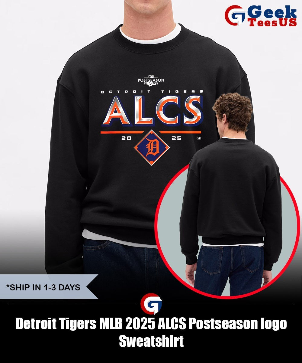 Detroit Tigers MLB 2025 ALCS Postseason logo shirt
