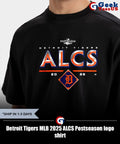 Detroit Tigers MLB 2025 ALCS Postseason logo shirt