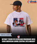 Detroit Tigers vs Cleveland Guardians Wild Card American League Central 2025 mascot shirt