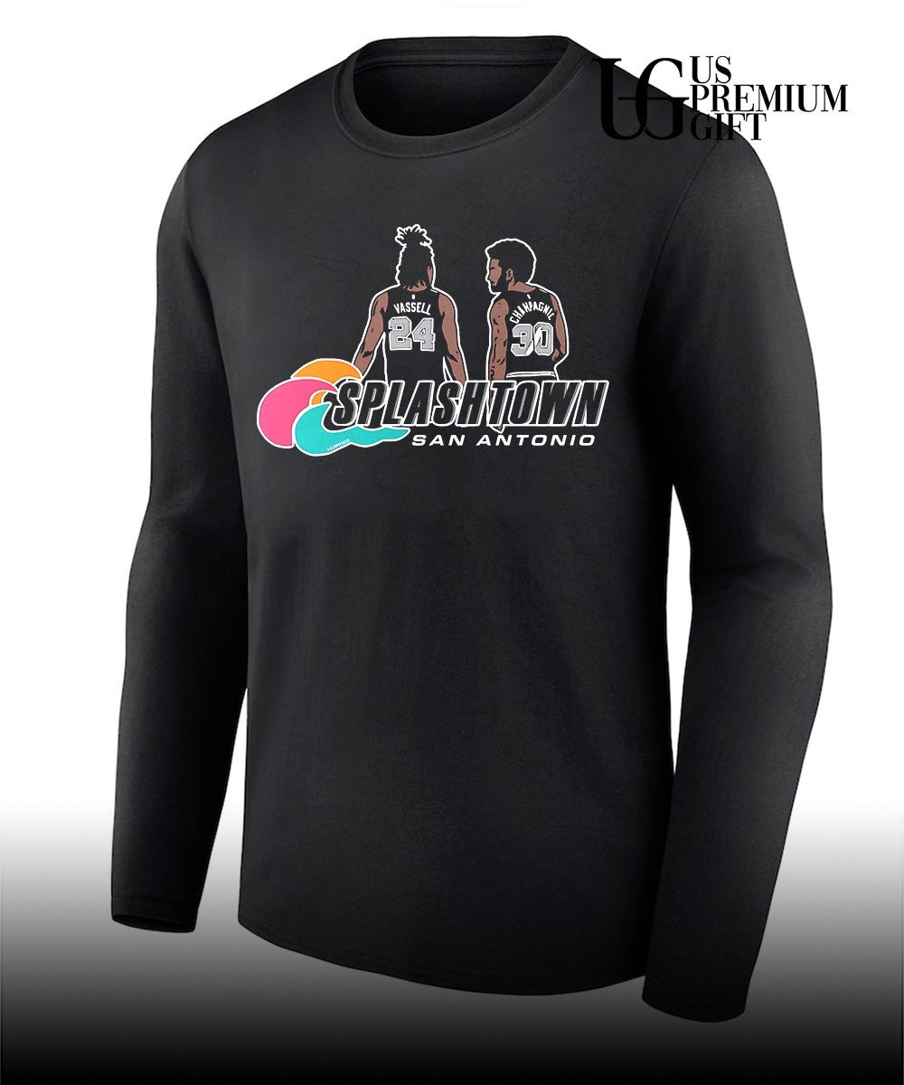 Devin Vassell and Julian Champagnie Splashtown San Antonio Spurs NBA shirt