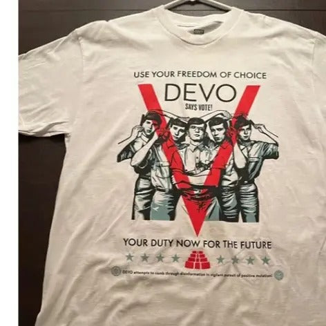 Devo Shepard Fairey Obey Vote Shirt Unisex Cotton Men Women Menswear Top Hoodie, Sweatshirt | HypeDripTees.com
