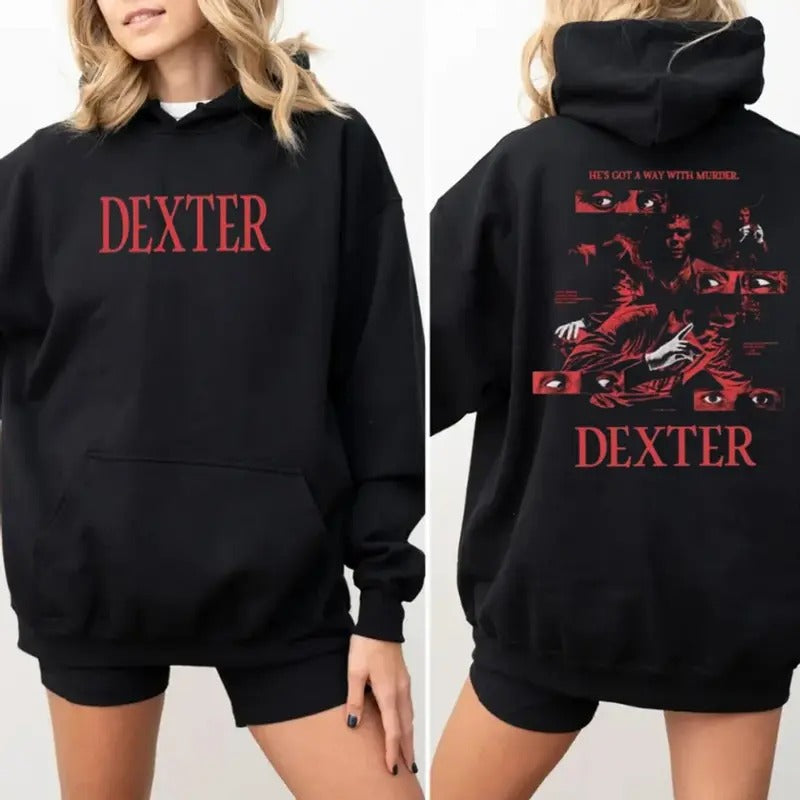Dexter He's Got A Way With Murder Shirt, Dexter Morgan Shirt, Unisex Shirt, Hoodie, Sweatshirt, Rock Style Bootleg Tee,...