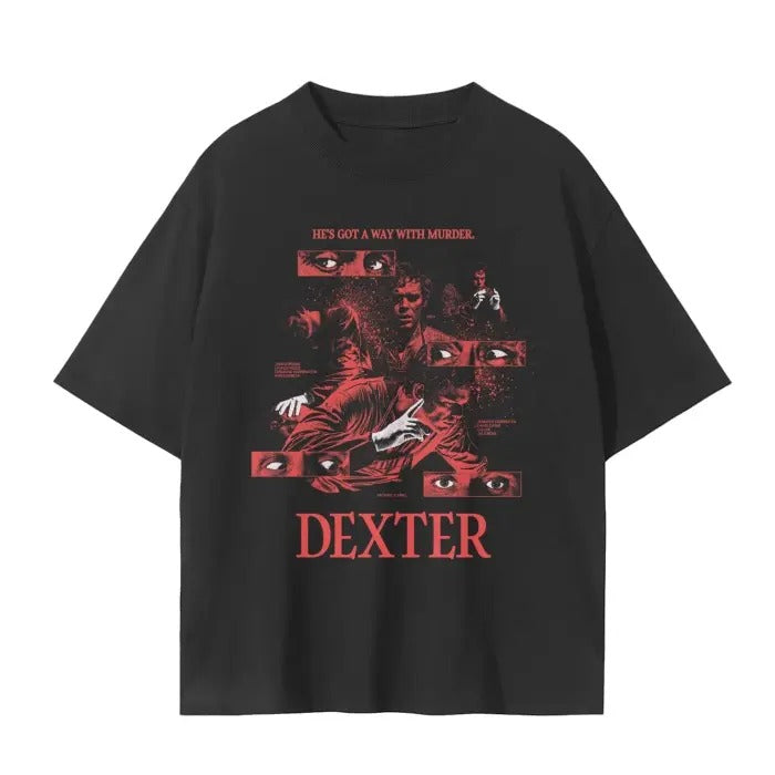 Dexter Killer Graphic T-Shirt Dexter Morgan Gift For Movies Lovers Cotton Menswear Streetwear Casual Tshirt Hoodie,...