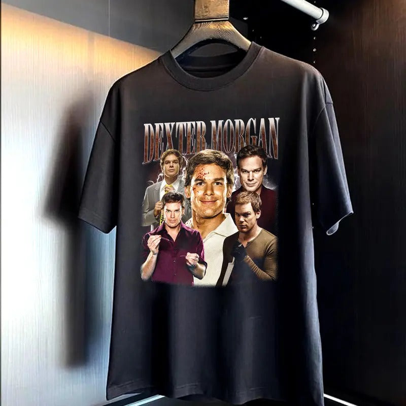 Dexter Morgan Vintage Shirt, Dexter T-Shirt, Gift Dexter Morgan Gift For Movies Lovers Casual Clothing Fabric Menswear...