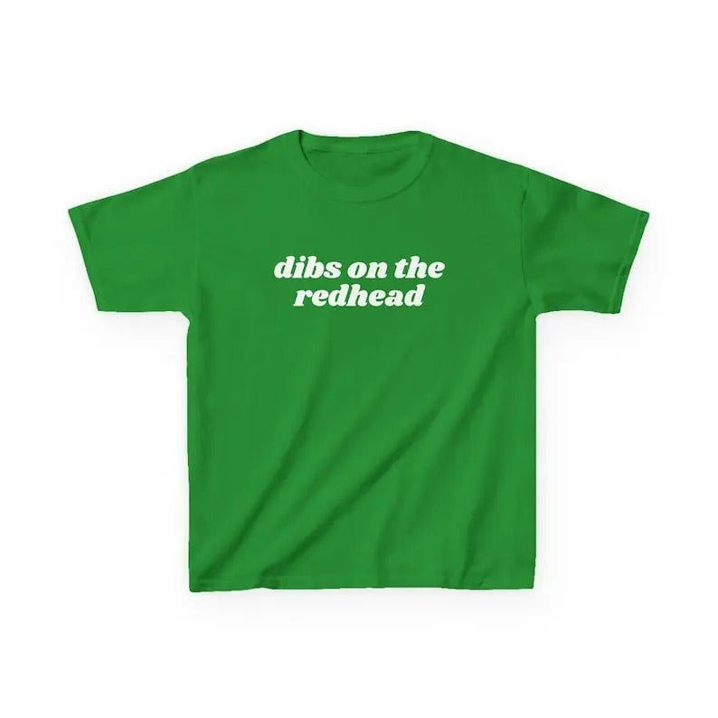 Dibs On The Redhead Baby Tee, Funny St Patricks Day Shirt, Y2K Lucky Shirt Women T Shirt Gifts For Her St Paddys Day...