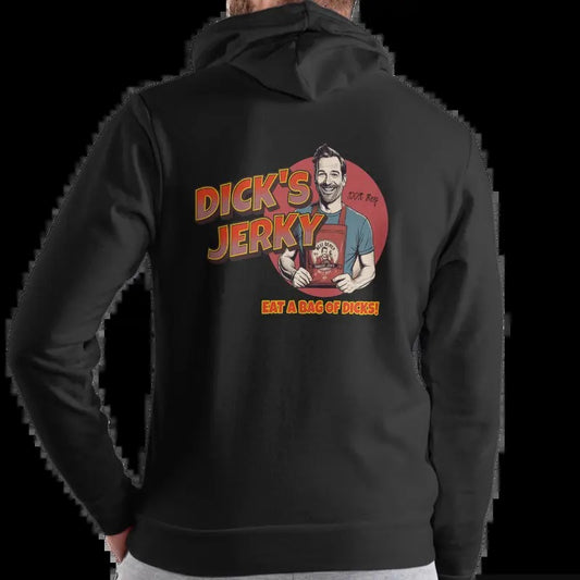 Dicks Beef Jerky Unisex Hoodie, eat a bag Casual Menswear