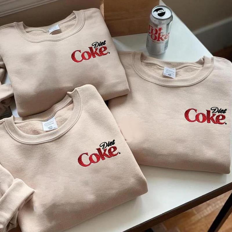 Diet Coke Embroidered Sweatshirt, tee I Need Diet Coke Sweater, Diet Coke Lover Sweatshirt, Funny Coke Shirt, Coke Lover...