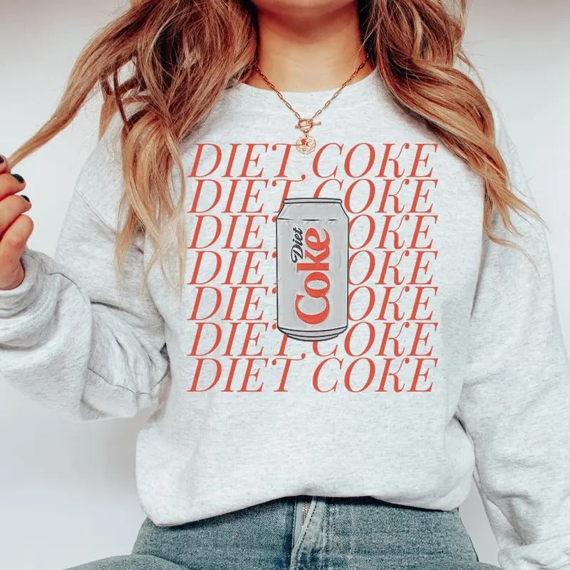 'Diet Coke Lover' Crewneck Sweatshirt T-Shirts, Hoodie | HypeDripTees.com