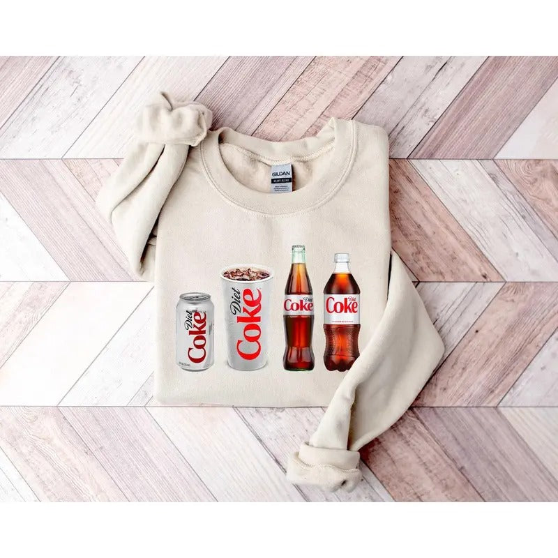 Diet Coke Shirt, Diet Coke Lover Sweatshirt, Funny Coke Shirt, Coke Lover Sweater, Coke Long Sleeve, Diet Coke  Long...