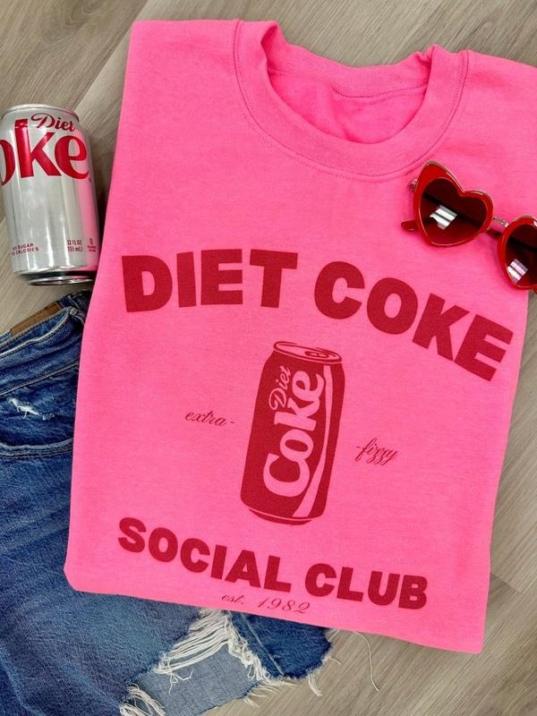 'Diet Coke Social Club' Crewneck Sweatshirt T-Shirts, Hoodie | HypeDripTees.com