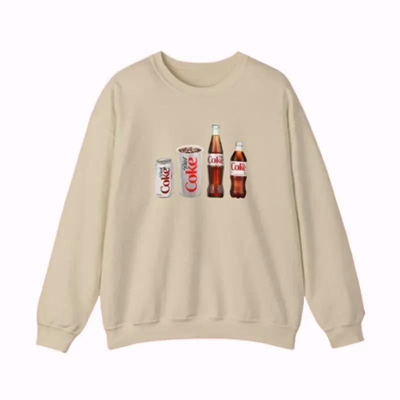 Diet Coke Unisex Crewneck Sweatshirt Fabric Menswear T-Shirts, Hoodie | HypeDripTees.com