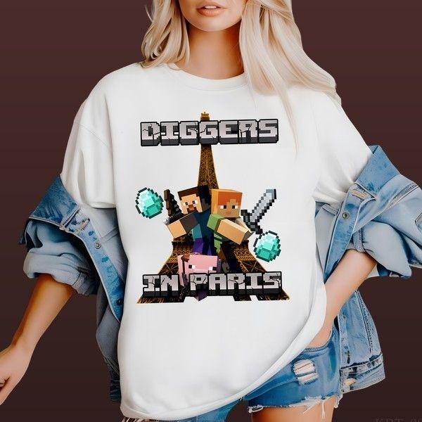 Diggers In Paris T-shirt Hiphop Style Recycled Cotton Graphic Cool Gift For Him Hoodie, Sweatshirt | HypeDripTees.com