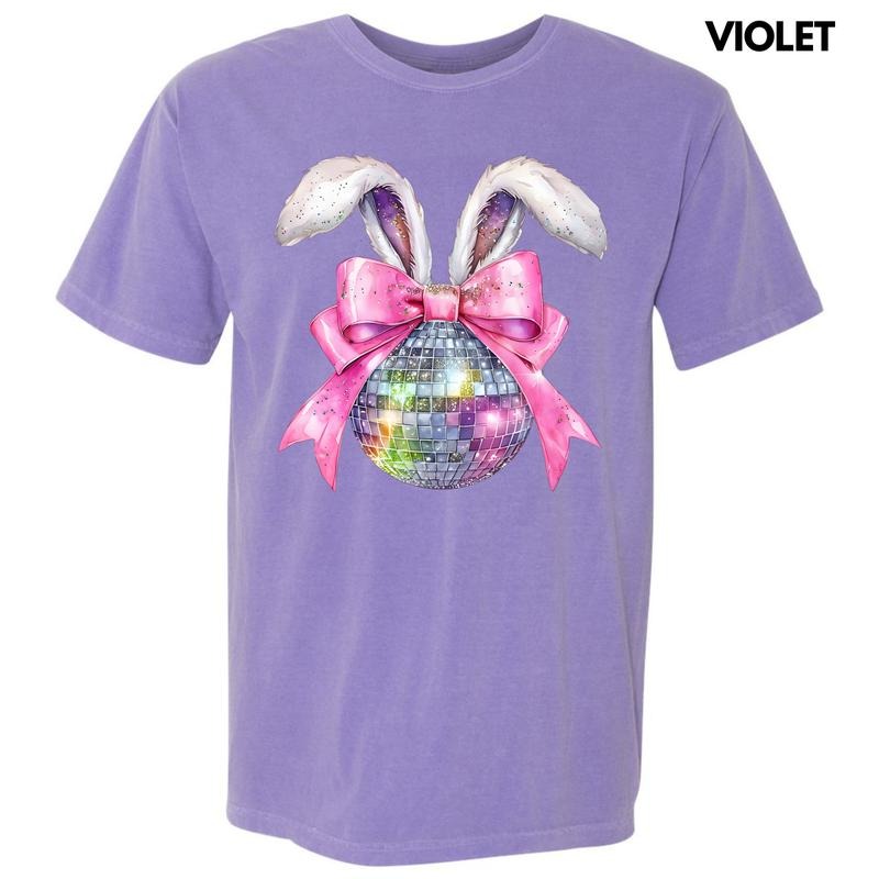 Disco Ball Bunny Ears Comfort Colors T-Shirt 'NLB' Hoodie, Sweatshirt | HypeDripTees.com