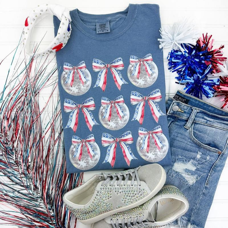 Disco Ball USA Collage Comfort Colors T-Shirt 'NLB' Hoodie, Sweatshirt | HypeDripTees.com