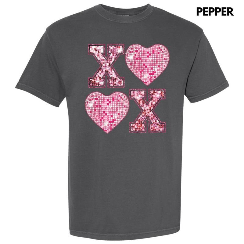 Disco XOXO Hearts Comfort Colors T-Shirt 'NLB' Hoodie, Sweatshirt | HypeDripTees.com
