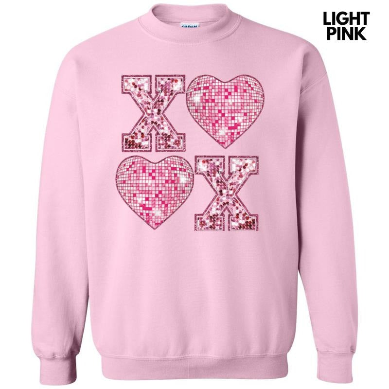 Disco XOXO Hearts Sweatshirt 'NLB' T-Shirts, Hoodie | HypeDripTees.com