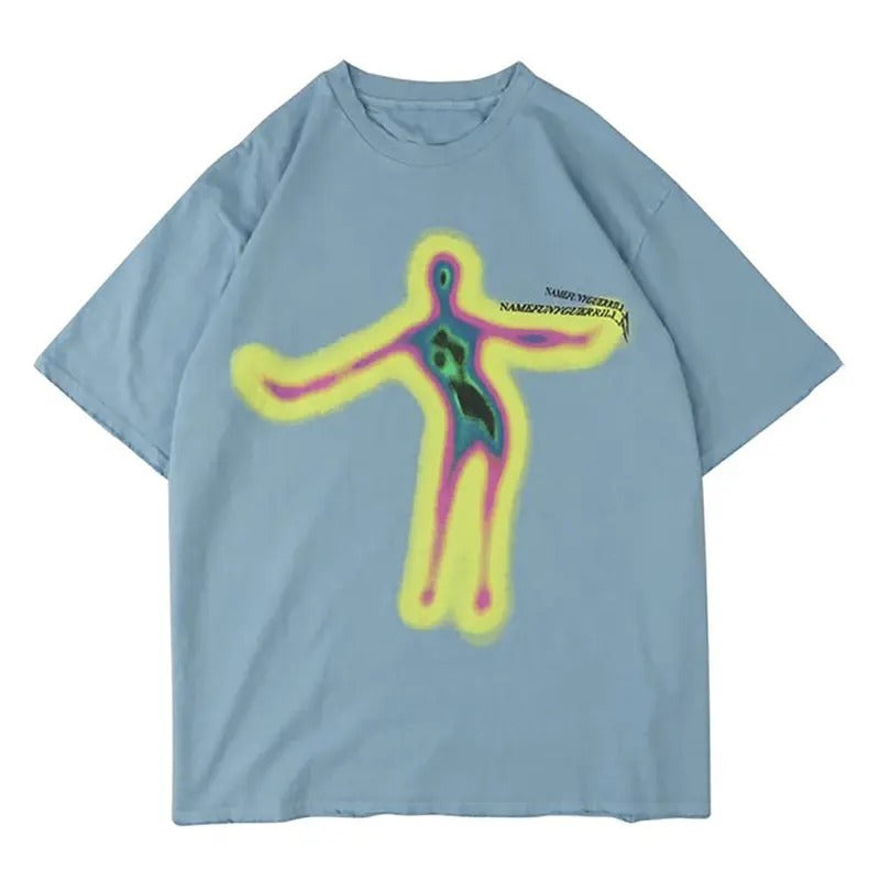 Distorted Portrait Graphic Tee T-Shirt Hoodie, Sweatshirt | HypeDripTees.com