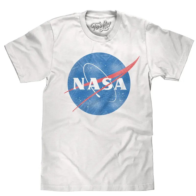 Distressed NASA Logo T-Shirt - White Hoodie, Sweatshirt | HypeDripTees.com