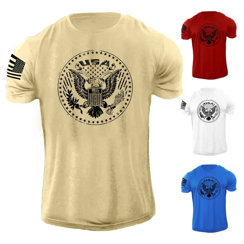 Distressed USA Eagle Flag T-Shirt Patriotic American Tee Hoodie, Sweatshirt | HypeDripTees.com