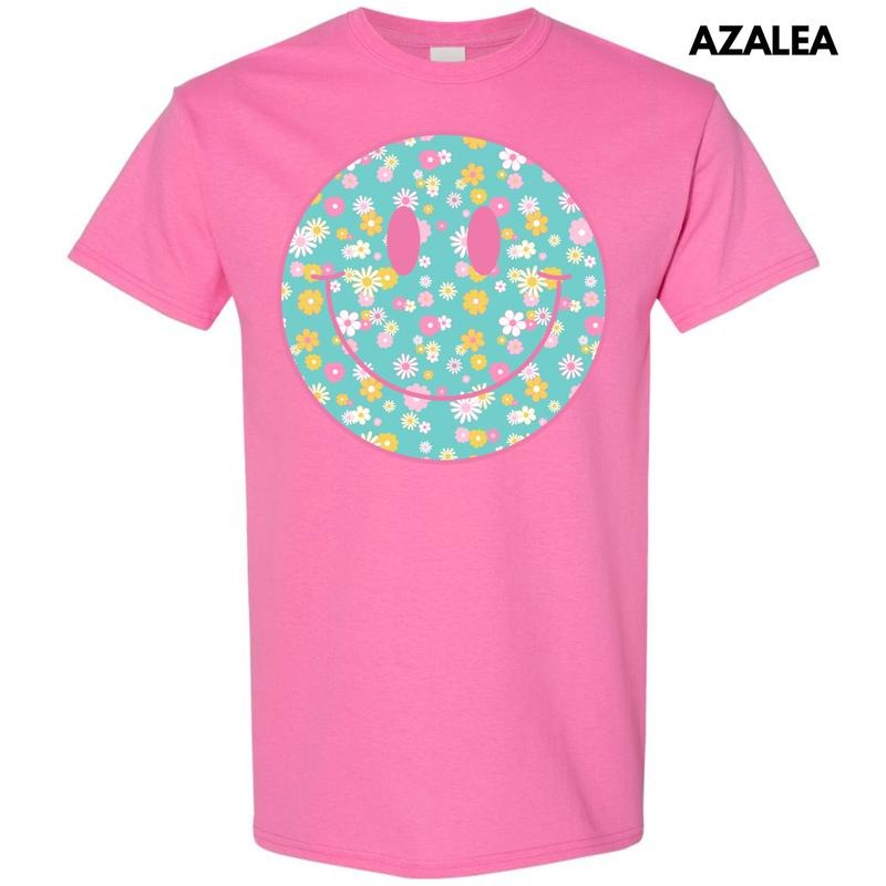 Ditzy Flower Happy Face Gildan Short Sleeve T-Shirt 'NLB' Hoodie, Sweatshirt | HypeDripTees.com