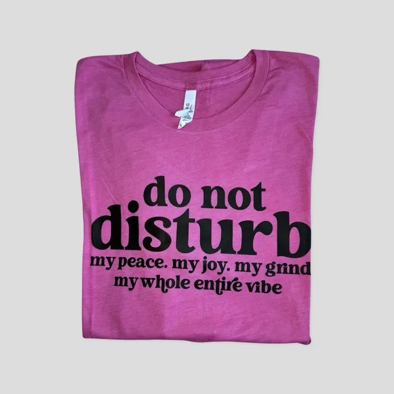 Do not disturb - My whole Entire Vibe t-shirt - Womenswear casual unisex T-shirt - funny graphic tees