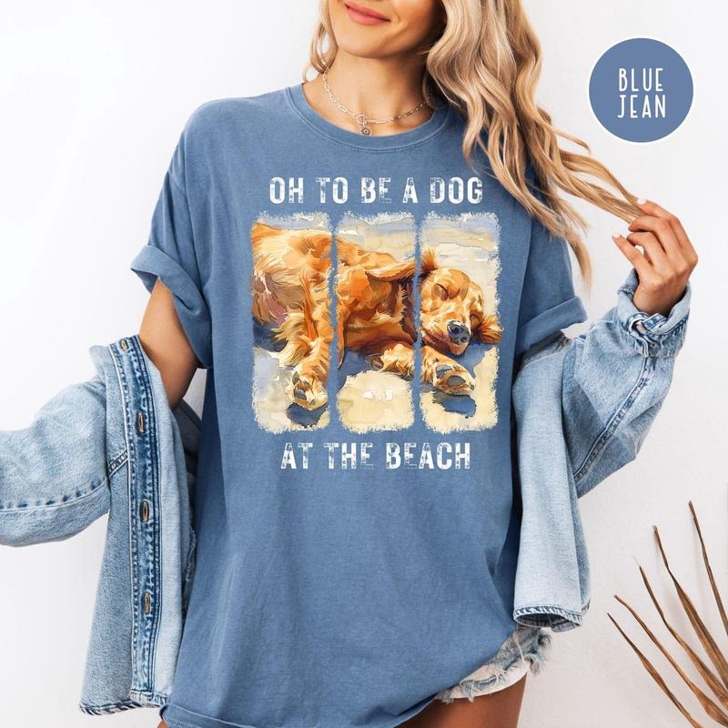Dog Lover Beach Tee, Dachshund Mom Comfort Color Tee Shirt Gift for Doxie Mom, Dog Lover Gift Tee, Animal Lover Gift, Dog...