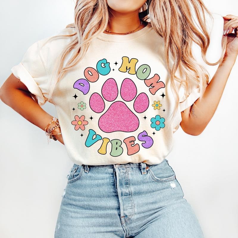 Dog Mom T-Shirt, Dog Lover T-Shirt, Mothers Day T-Shirt, Dog Lover Gift Hoodie, Sweatshirt | HypeDripTees.com