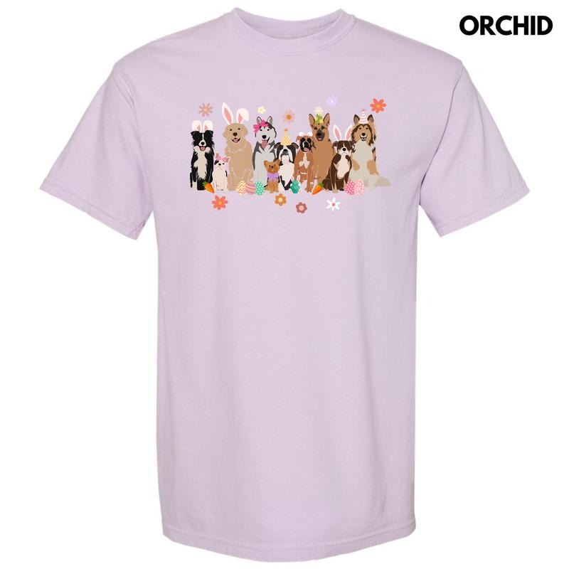 Doggy Easter Celebration Comfort Colors T-Shirt 'NLB' Hoodie, Sweatshirt | HypeDripTees.com