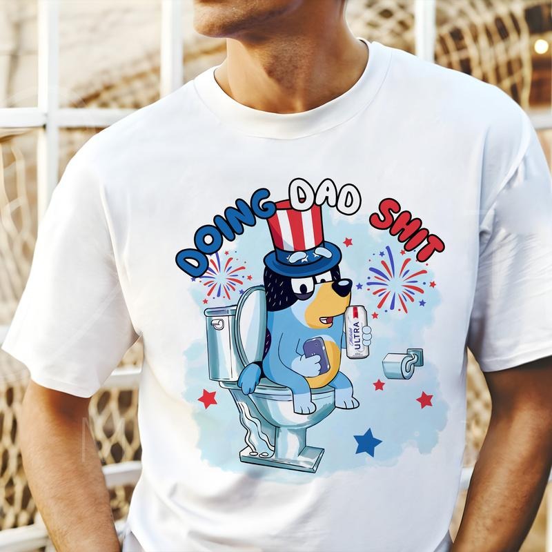 Doing Dad Sh!t Shirt Funny, Dad Bl0ey Shirt, Beer Shirt, Independence Day Hoodie, Sweatshirt | HypeDripTees.com