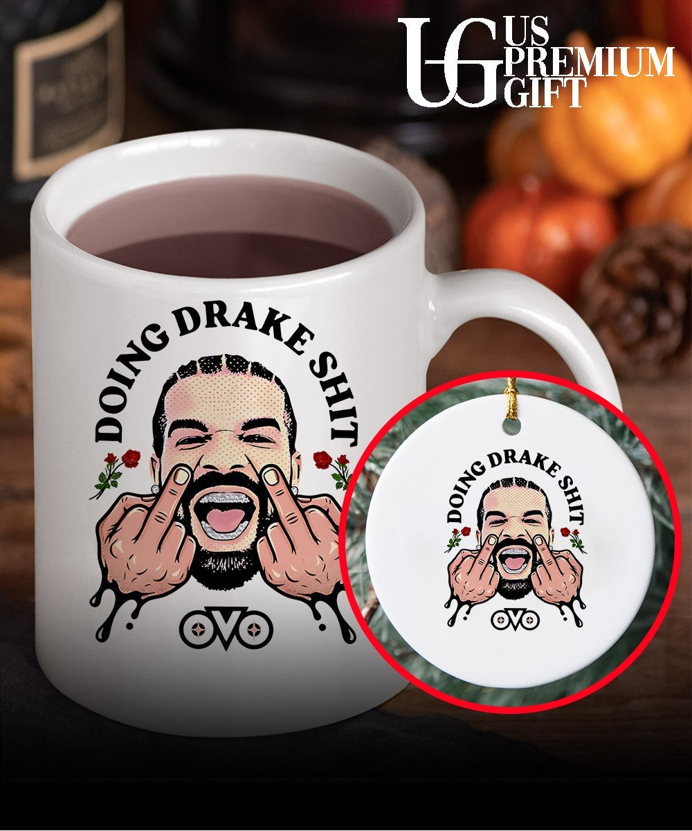 Doing Drake shit middle finger shirt
