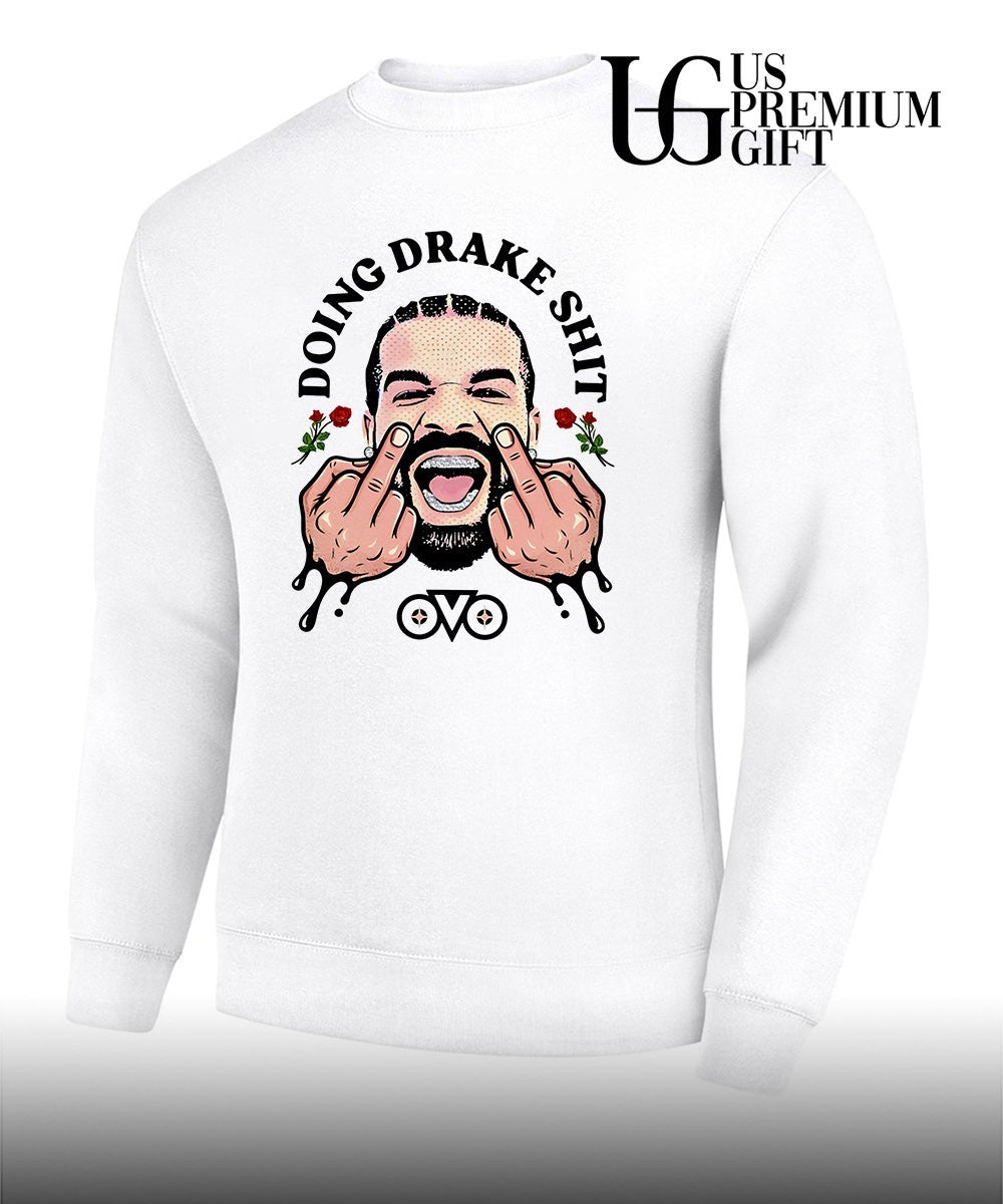Doing Drake shit middle finger shirt