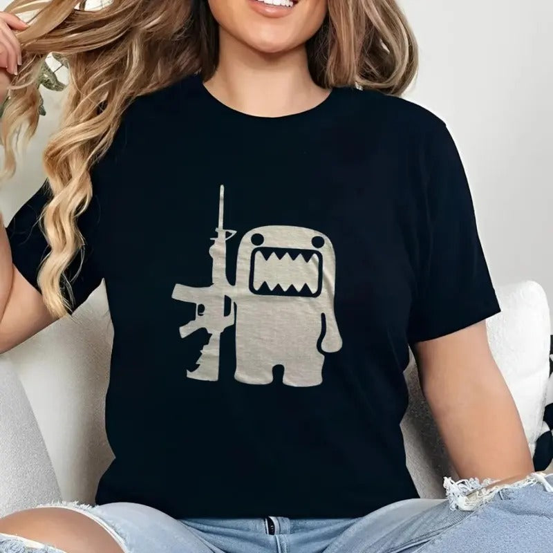 Domo_Kun_Guun T Shirt, Grungge Emo Amity Affliction Tapout Hello K!tty Goth 99s, Unisex Short Sleeve Tee Shirt, Casual...