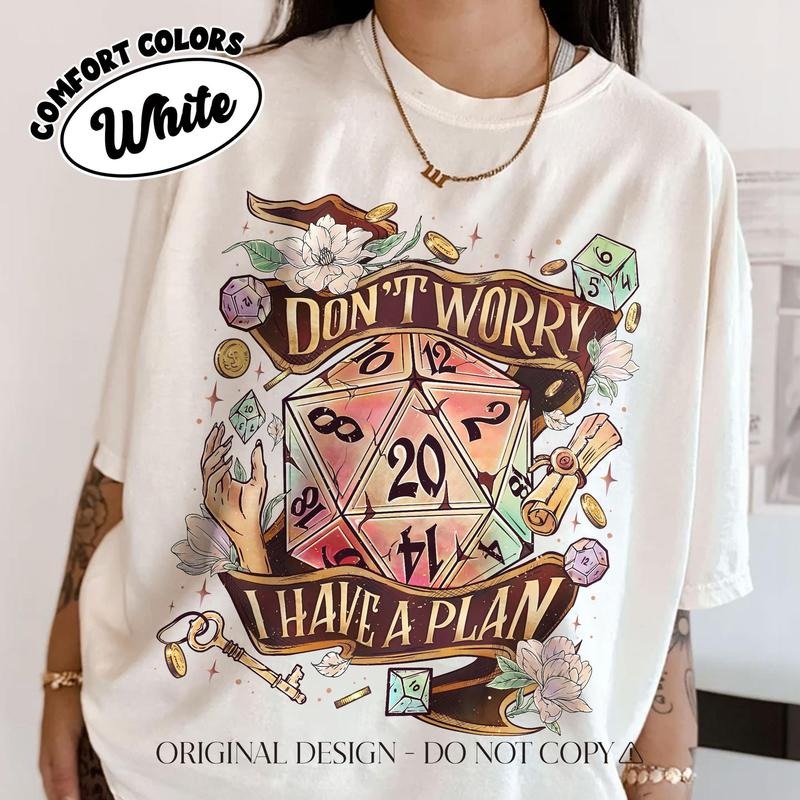 Don't Worry I Have A Plan Shirt, D20 Dice Tshirt, Dnd Fan Shirt, Gifts For Gamer, Gaming T-Shirt, Gamer Tee, Gift For Him...