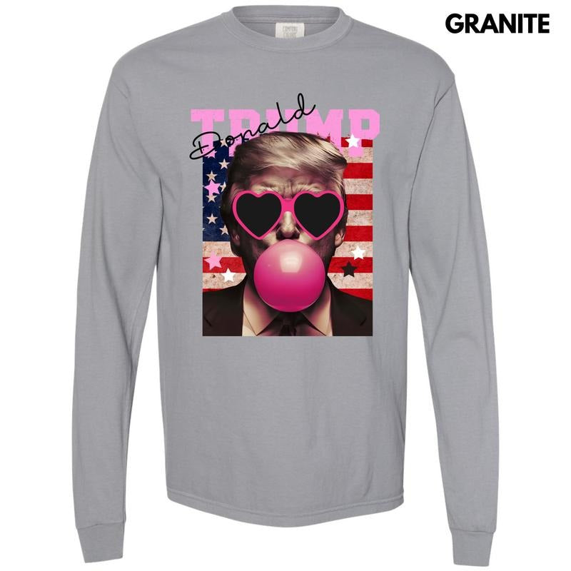 Donald Bubblegum Long Sleeve Comfort Colors T-Shirt 'NLB' Hoodie, Sweatshirt | HypeDripTees.com