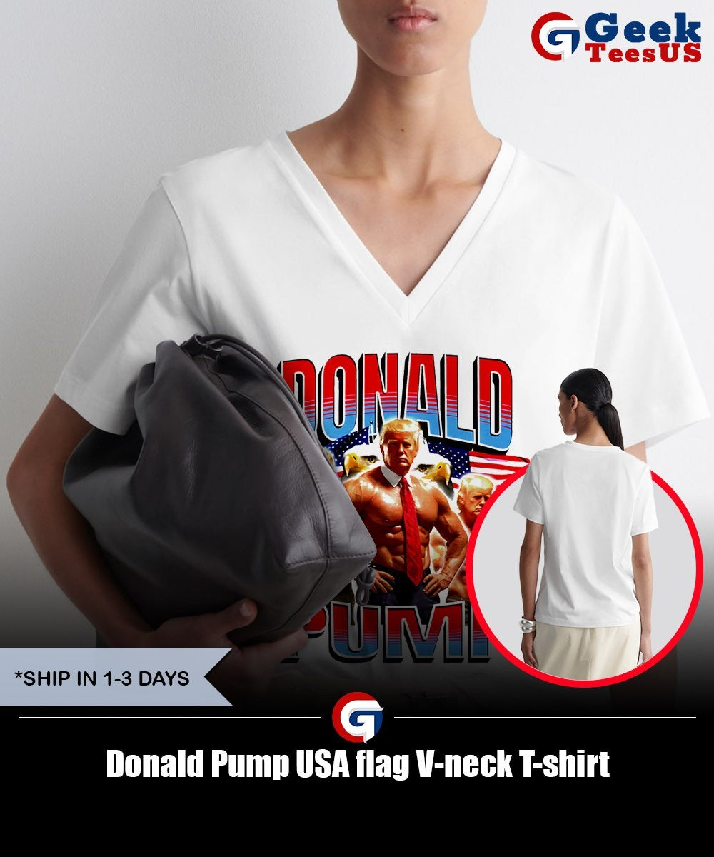 Donald Pump USA flag shirt