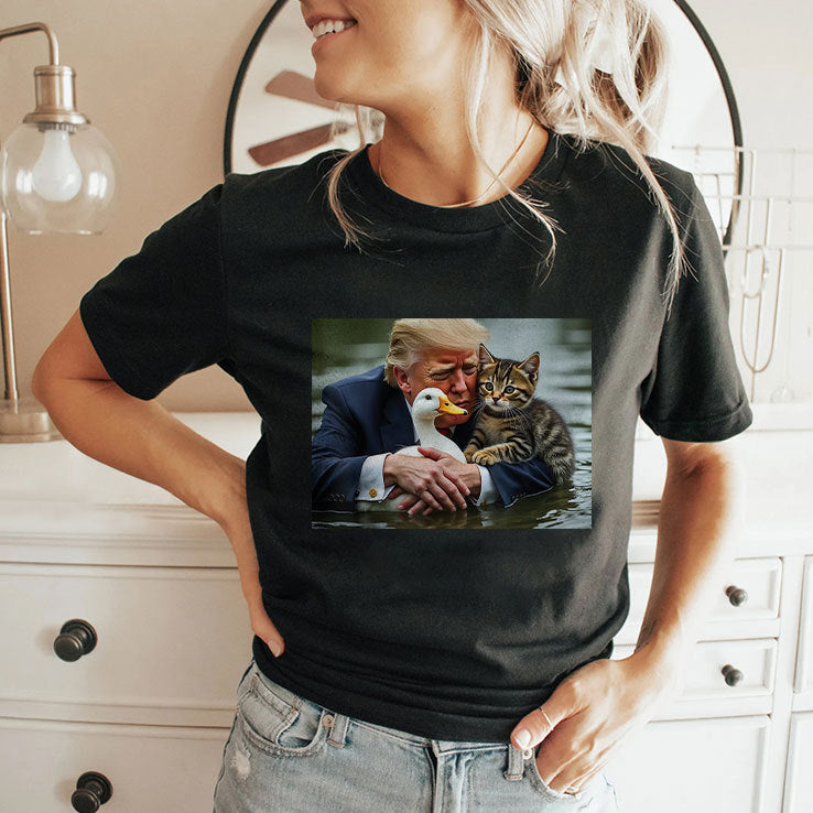 Donald Trump Cats and Ducks Memes T Shirt