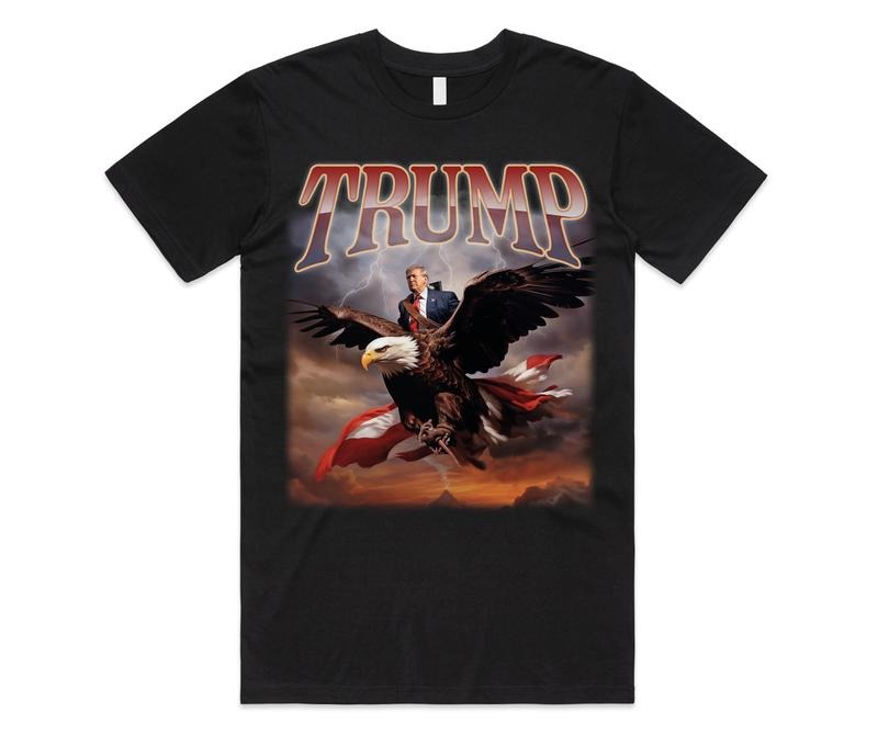 Donald Trump Eagle T-shirt Tee Top Usa President Icon 2024 Election Vote Republican Hoodie, Sweatshirt | HypeDripTees.com