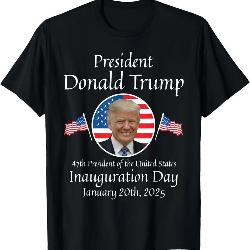 Donald Trump Inauguration Day 2025 47th USA President T-Shirt Hoodie, Sweatshirt | HypeDripTees.com
