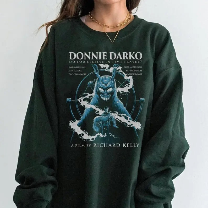 Donnie Darko, Sci Fi, Cult Shirt, Horror Donnie Darko Tee, Vintage Horror Movie sweatshirt Hoodie | HypeDripTees.com