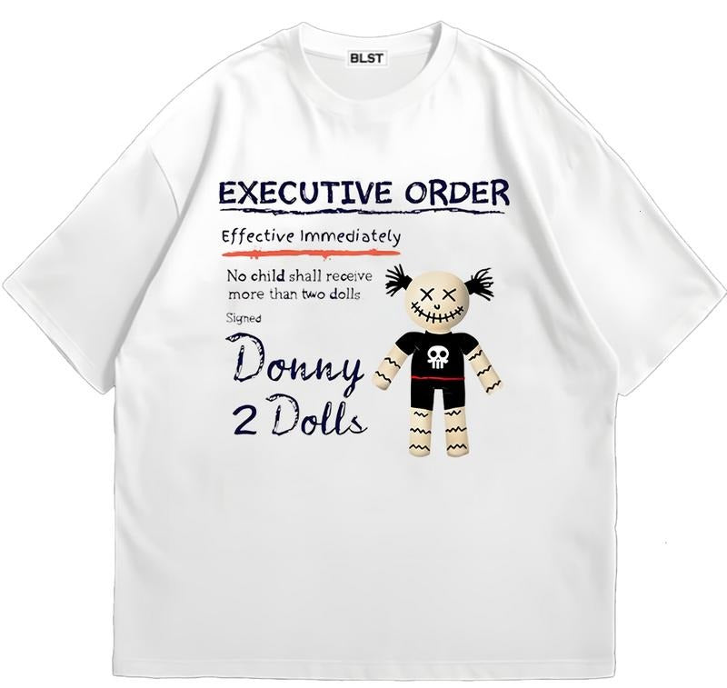 Donny 2 Dolls Tshirt_wh T-Shirt Unisex Graphic Design Vintage Tee for Fans Hoodie, Sweatshirt | HypeDripTees.com