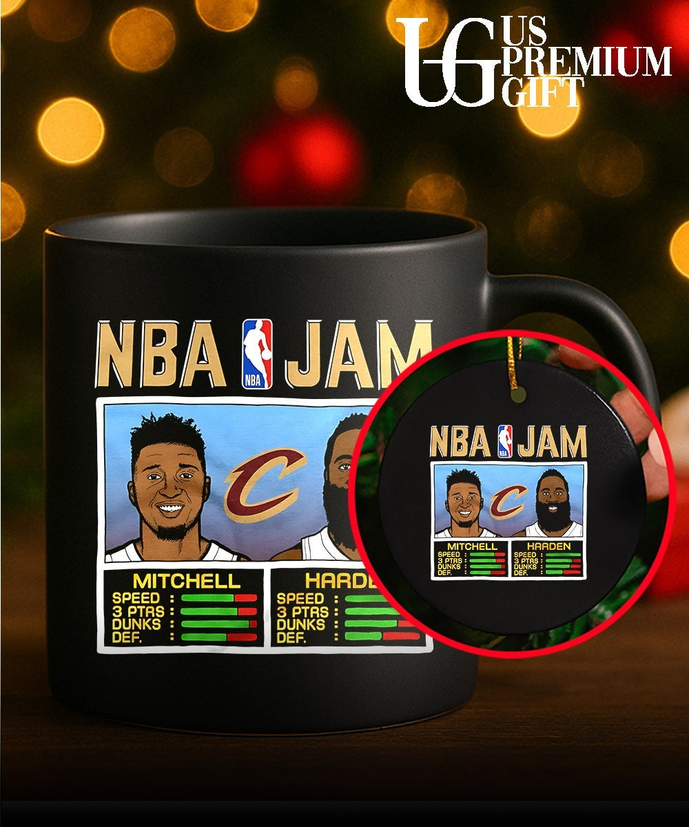 Donovan Mitchell and James Harden Cleveland Cavaliers 2026 NBA Jam shirt