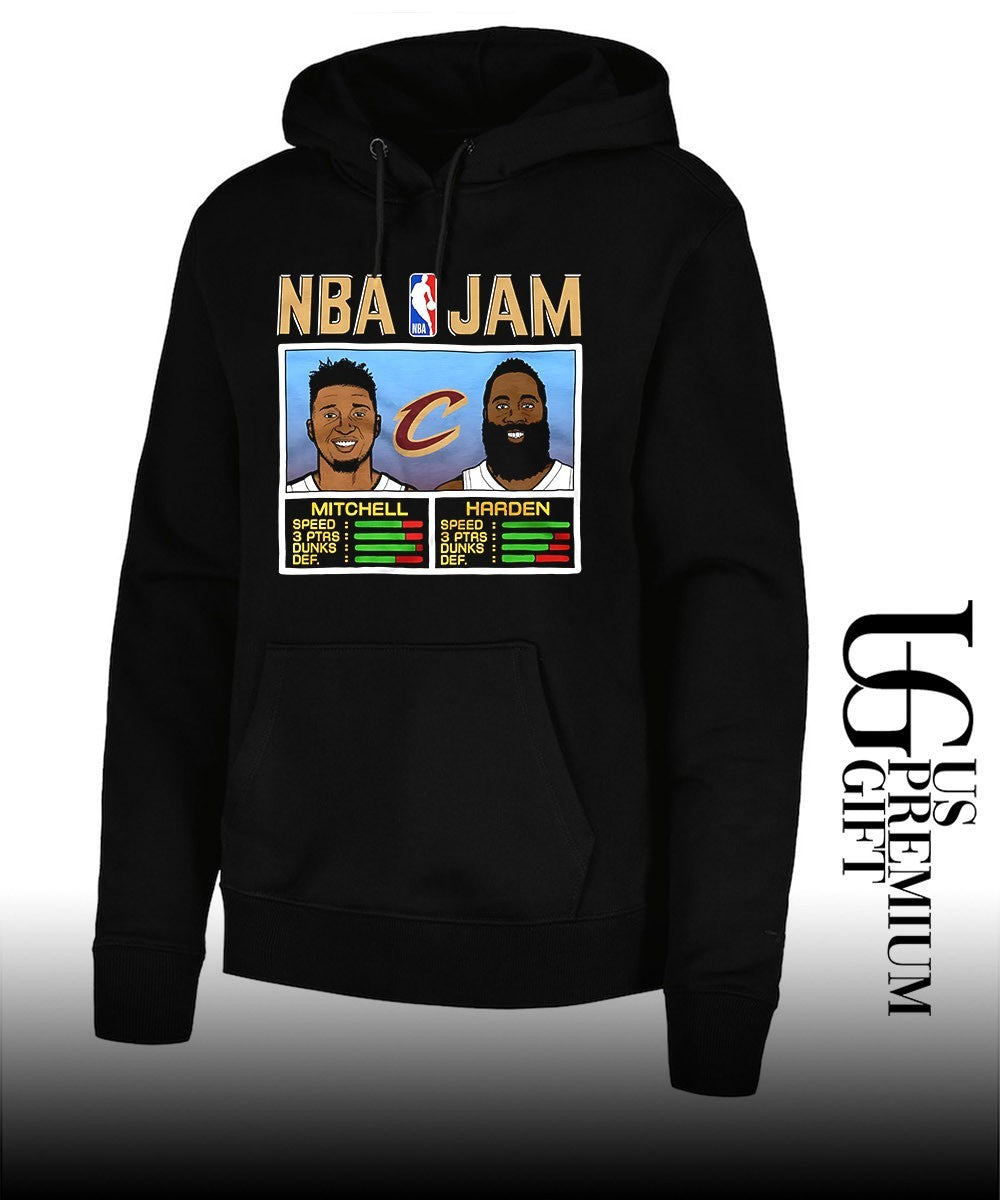 Donovan Mitchell and James Harden Cleveland Cavaliers 2026 NBA Jam shirt